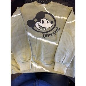 Disneyland Tie Dye Pullover Sweatshirt Size Large Disney Parks Pre Owned EUC A13